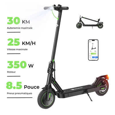 isinwheel® S9Pro Trottinette électrique 350W