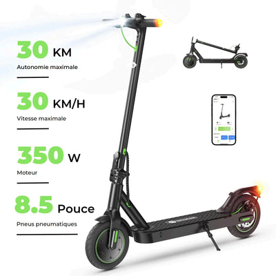 isinwheel® S9Pro Trottinette électrique 350W