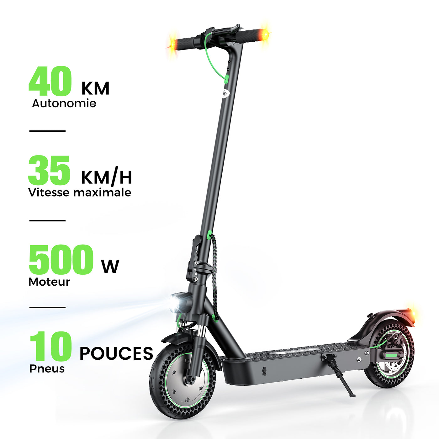 isinwheel® S9MAX Trottinette électrique 500W pour adultes