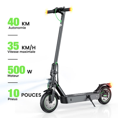 isinwheel® S9MAX Trottinette électrique 500W pour adultes