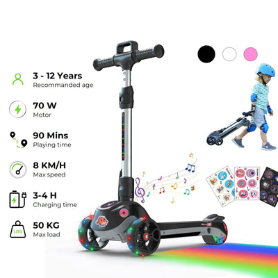 isinwheel S6 trottinette électrique pour enfants et adolescents (Hauteur réglable)